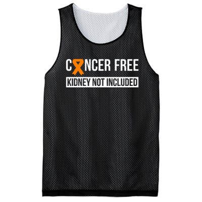 Cancer Free Not Included Kidney Cancer Awareness Mesh Reversible Basketball Jersey Tank