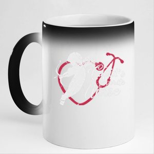 Cupid's Favorite Nurse Cute Gift Valentines Day Gift 11oz Black Color Changing Mug