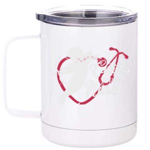 Cupid's Favorite Nurse Cute Gift Valentines Day Gift 12 oz Stainless Steel Tumbler Cup