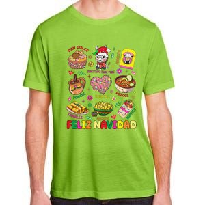 Christmas Feliz Navidad Tis The Season Mexican Food Funny Gift Adult ChromaSoft Performance T-Shirt