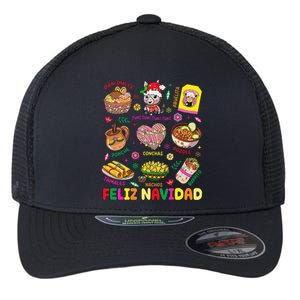 Christmas Feliz Navidad Tis The Season Mexican Food Funny Gift Flexfit Unipanel Trucker Cap