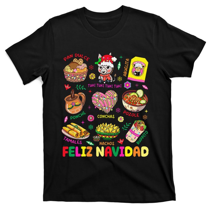 Christmas Feliz Navidad Tis The Season Mexican Food Funny Gift T-Shirt