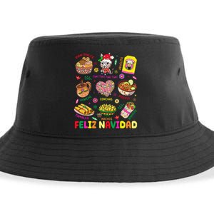 Christmas Feliz Navidad Tis The Season Mexican Food Funny Gift Sustainable Bucket Hat