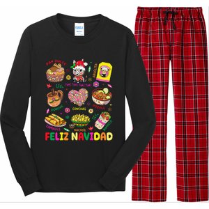 Christmas Feliz Navidad Tis The Season Mexican Food Funny Gift Long Sleeve Pajama Set