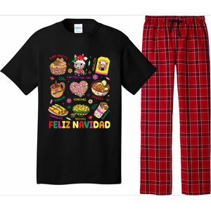 Christmas Feliz Navidad Tis The Season Mexican Food Funny Gift Pajama Set