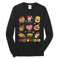 Christmas Feliz Navidad Tis The Season Mexican Food Funny Gift Tall Long Sleeve T-Shirt