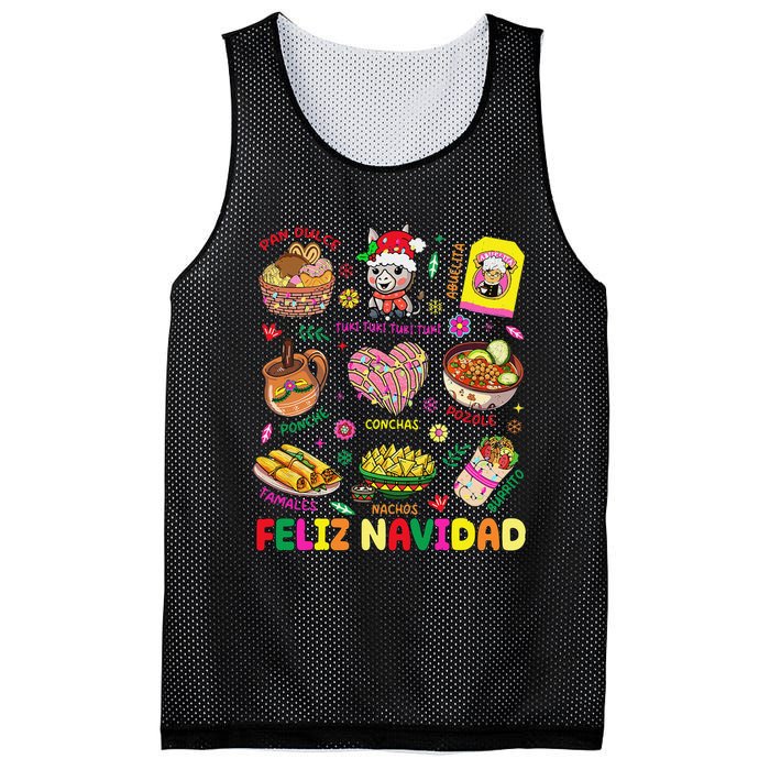 Christmas Feliz Navidad Tis The Season Mexican Food Funny Gift Mesh Reversible Basketball Jersey Tank