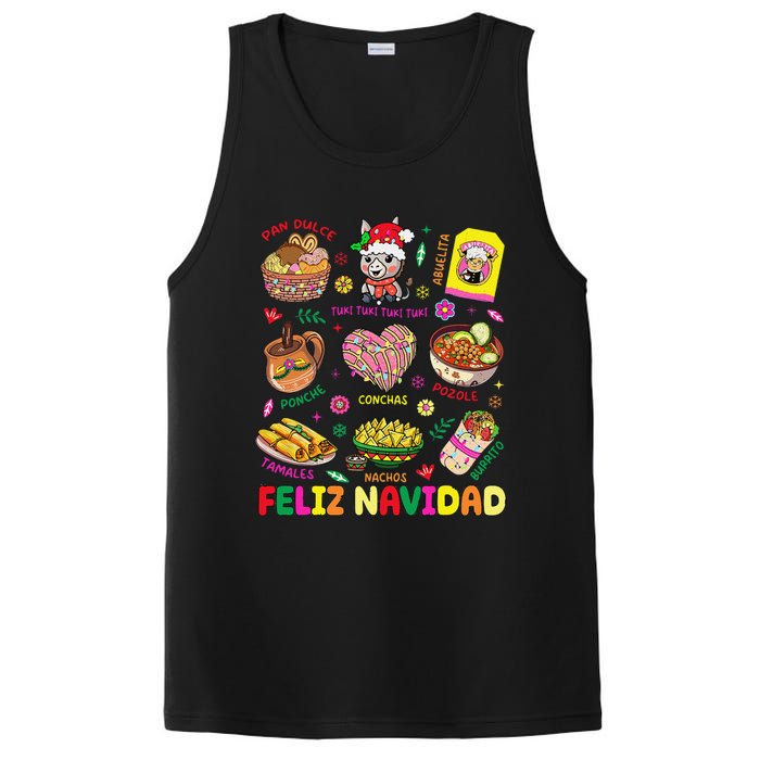 Christmas Feliz Navidad Tis The Season Mexican Food Funny Gift PosiCharge Competitor Tank