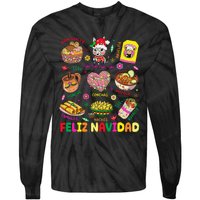 Christmas Feliz Navidad Tis The Season Mexican Food Funny Gift Tie-Dye Long Sleeve Shirt