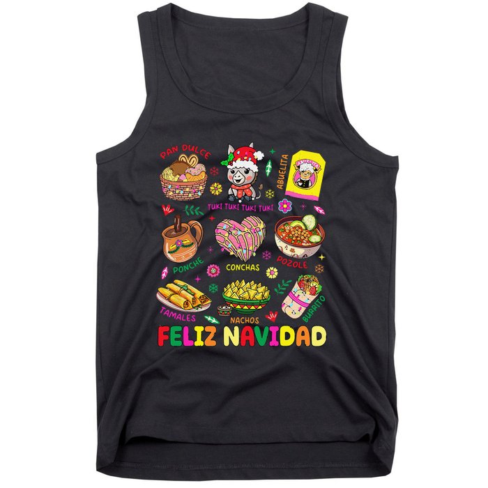 Christmas Feliz Navidad Tis The Season Mexican Food Funny Gift Tank Top