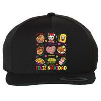 Christmas Feliz Navidad Tis The Season Mexican Food Funny Gift Wool Snapback Cap