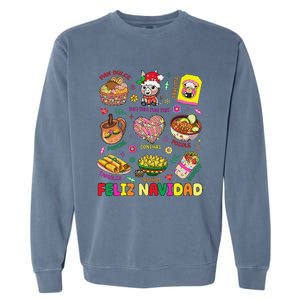 Christmas Feliz Navidad Tis The Season Mexican Food Funny Gift Garment-Dyed Sweatshirt