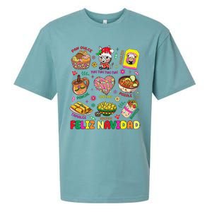 Christmas Feliz Navidad Tis The Season Mexican Food Funny Gift Sueded Cloud Jersey T-Shirt