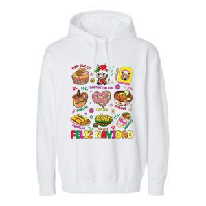 Christmas Feliz Navidad Tis The Season Mexican Food Funny Gift Garment-Dyed Fleece Hoodie