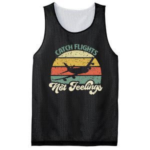 Catch Flights Not Feelings Retro Style Mesh Reversible Basketball Jersey Tank