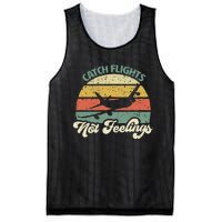 Catch Flights Not Feelings Retro Style Mesh Reversible Basketball Jersey Tank