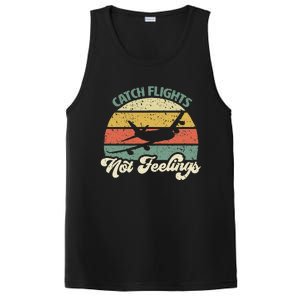 Catch Flights Not Feelings Retro Style PosiCharge Competitor Tank