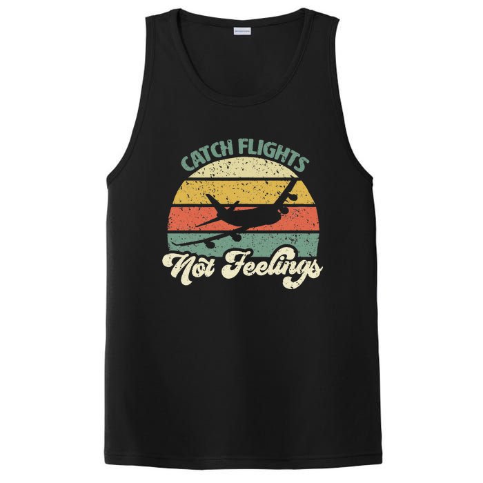 Catch Flights Not Feelings Retro Style PosiCharge Competitor Tank