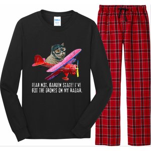 Cat Fear Not Garden State IVe Got The Drones On Radar Long Sleeve Pajama Set