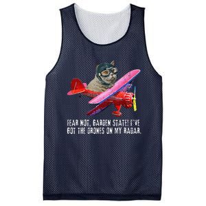 Cat Fear Not Garden State IVe Got The Drones On Radar Mesh Reversible Basketball Jersey Tank