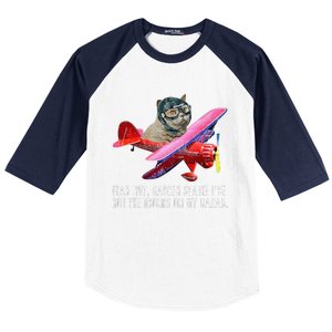 Cat Fear Not Garden State IVe Got The Drones On Radar Baseball Sleeve Shirt