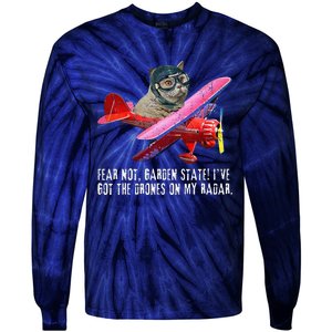 Cat Fear Not Garden State IVe Got The Drones On Radar Tie-Dye Long Sleeve Shirt