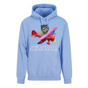 Cat Fear Not Garden State IVe Got The Drones On Radar Unisex Surf Hoodie