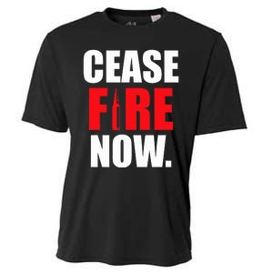 Cease fire Now Cooling Performance Crew T-Shirt