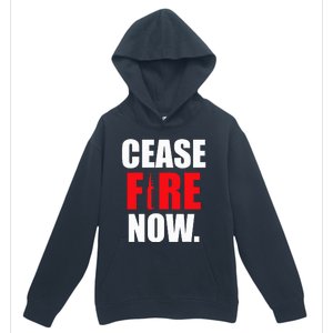 Cease fire Now Urban Pullover Hoodie