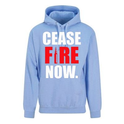 Cease fire Now Unisex Surf Hoodie