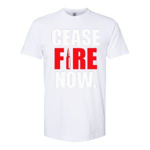 Cease fire Now Softstyle CVC T-Shirt