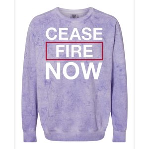 Cease Fire Now Colorblast Crewneck Sweatshirt