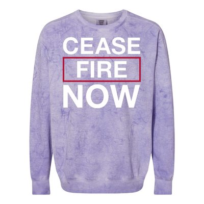 Cease Fire Now Colorblast Crewneck Sweatshirt