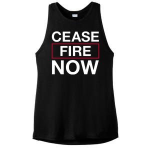 Cease Fire Now Ladies PosiCharge Tri-Blend Wicking Tank