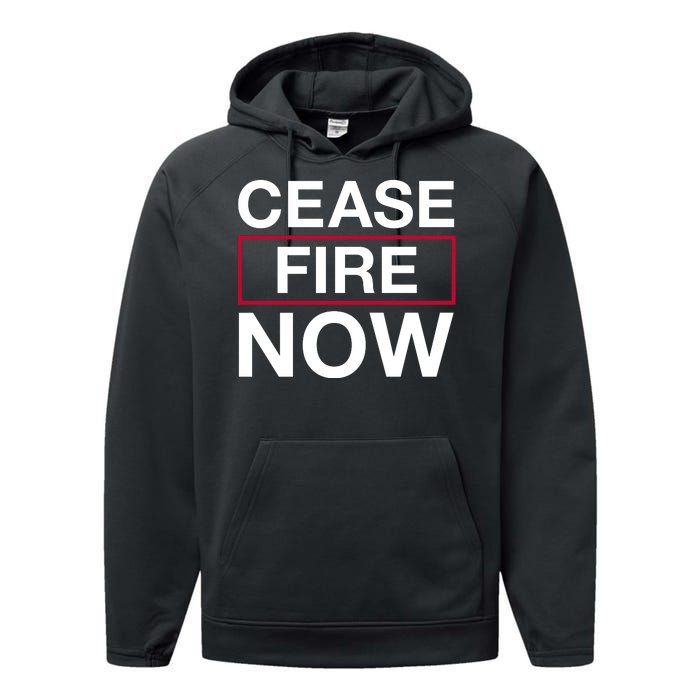 Cease Fire Now Performance Fleece Hoodie