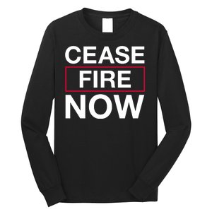 Cease Fire Now Long Sleeve Shirt