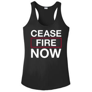 Cease Fire Now Ladies PosiCharge Competitor Racerback Tank