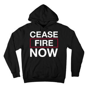 Cease Fire Now Tall Hoodie