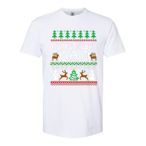 Christmas Feliz Navi Dad Ugly Sweater Reindeer Softstyle CVC T-Shirt