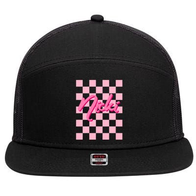 Cute First Name Nicki 7 Panel Mesh Trucker Snapback Hat