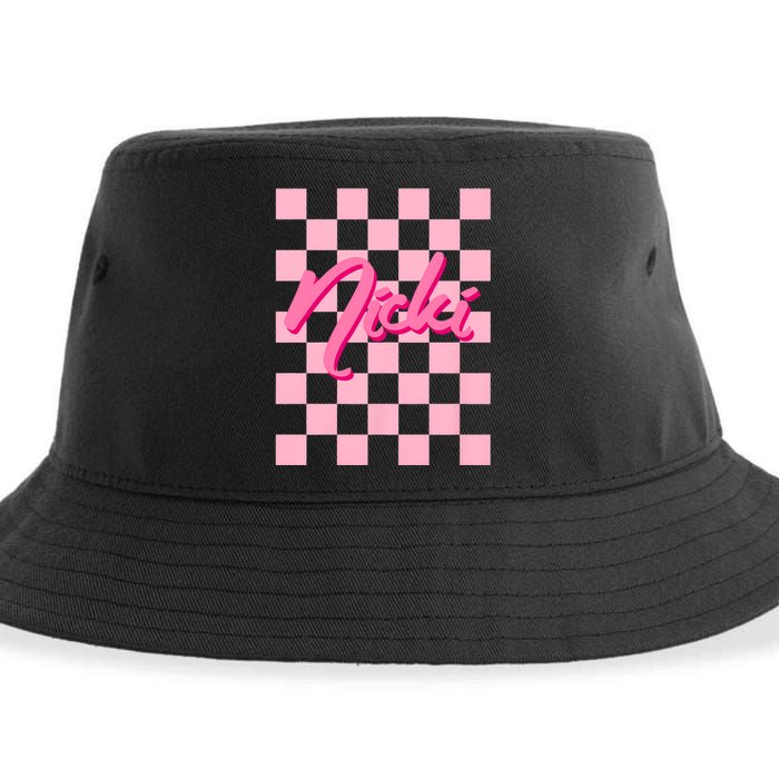 Cute First Name Nicki Sustainable Bucket Hat