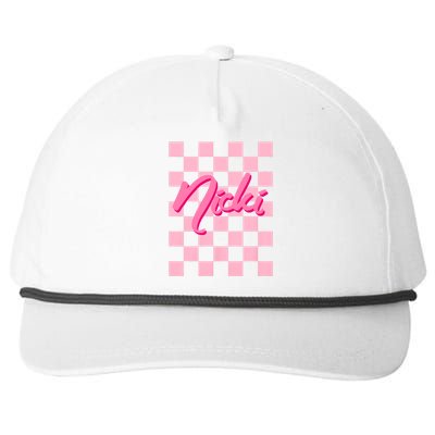 Cute First Name Nicki Snapback Five-Panel Rope Hat