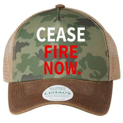 Cease fire Now. Legacy Tie Dye Trucker Hat