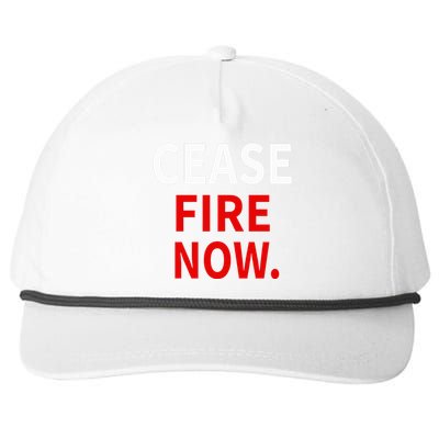 Cease fire Now. Snapback Five-Panel Rope Hat