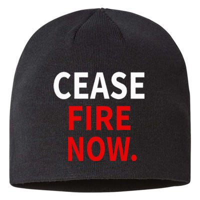 Cease fire Now. Sustainable Beanie