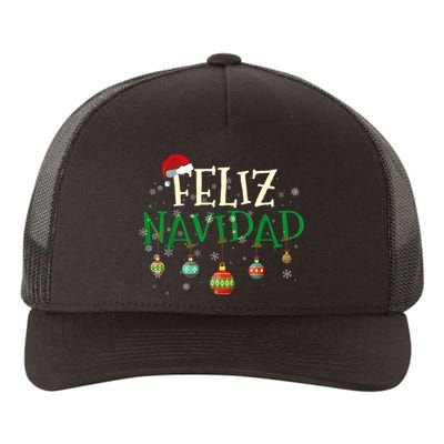 Christmas Feliz Navidad Santa Hat TShirt Yupoong Adult 5-Panel Trucker Hat