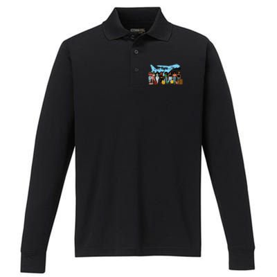 Catch Flights No Feeling Vacay Mode Family Matching Vacation Gift Performance Long Sleeve Polo