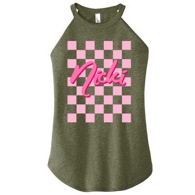 Cute First Name Nicki Women’s Perfect Tri Rocker Tank