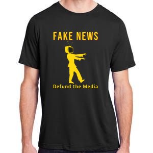 Conservative Fake News Defund The Media Adult ChromaSoft Performance T-Shirt