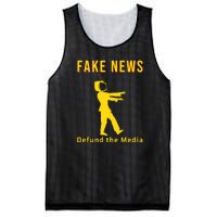 Conservative Fake News Defund The Media Mesh Reversible Basketball Jersey Tank